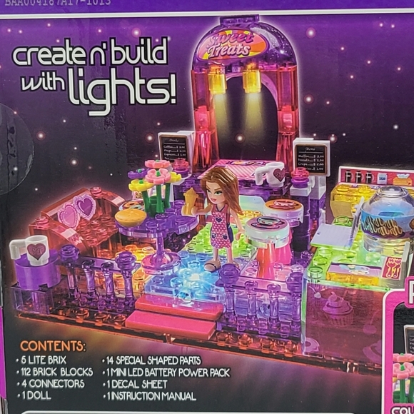 Lite Brix Super Light Building System Sweet Treats Play Set Cra-Z-Art New - Picture 6 of 9